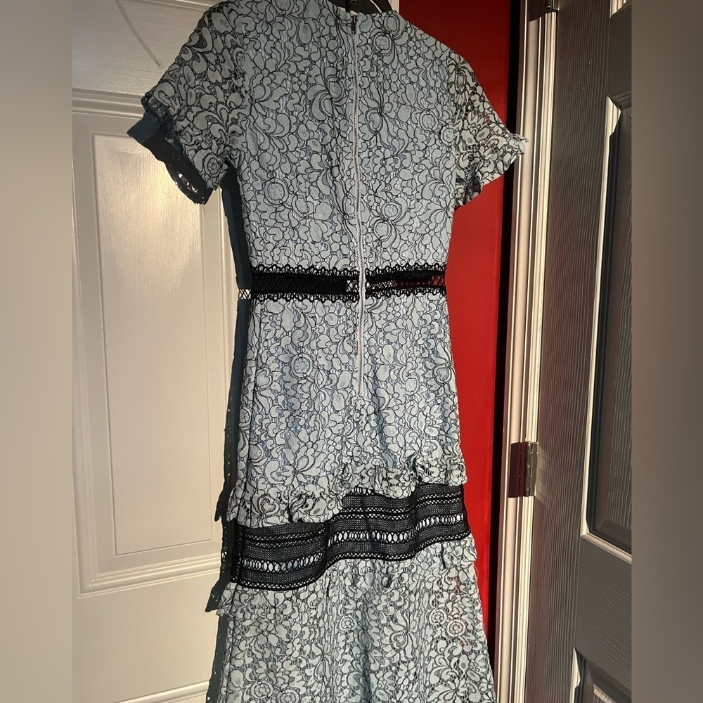 Pretty Little Things Maxi Dress lace detail size 2 UK 6 wedding summer - Picture 8 of 11